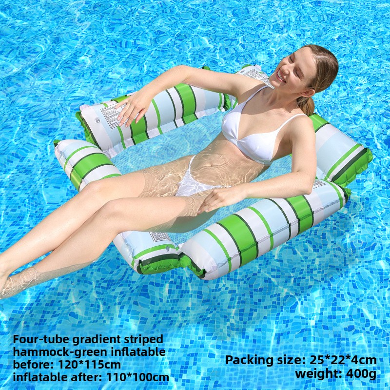 Inflatable Mesh Floating Raft Lounge Bed
