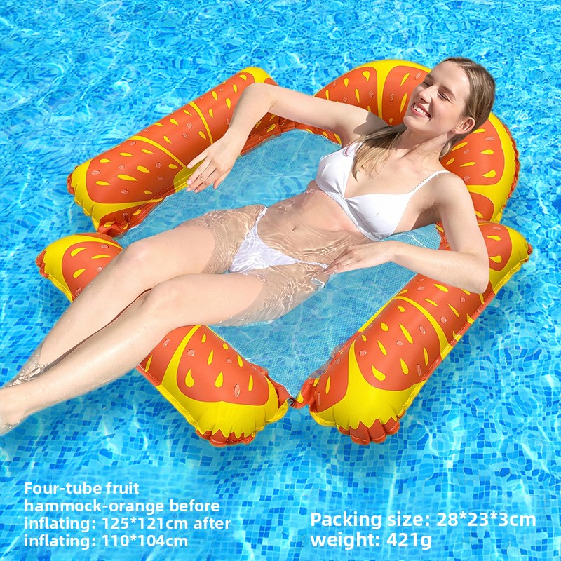 Inflatable Mesh Floating Raft Lounge Bed