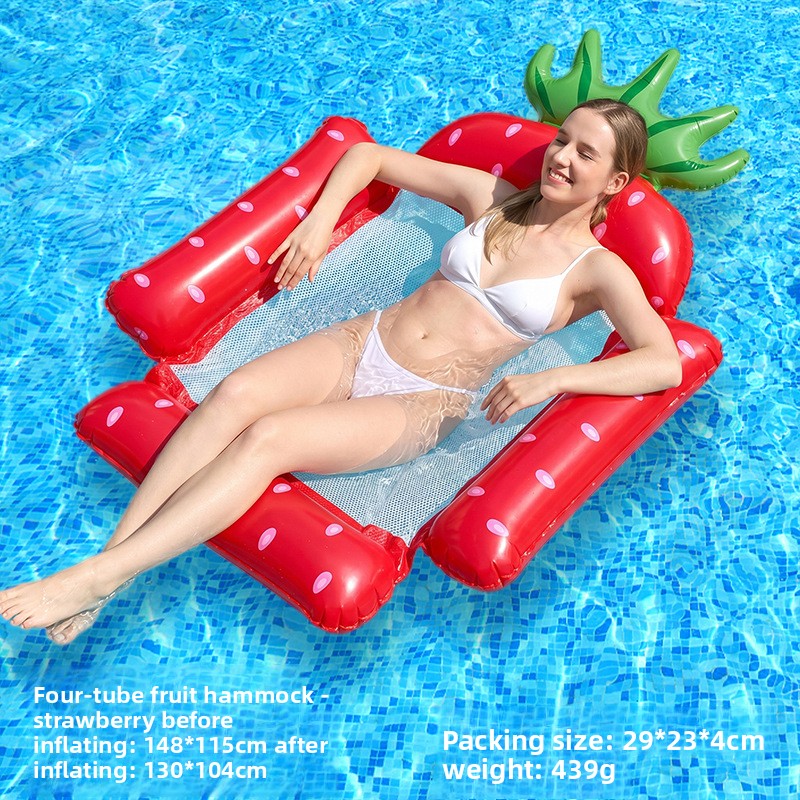 Inflatable Mesh Floating Raft Lounge Bed