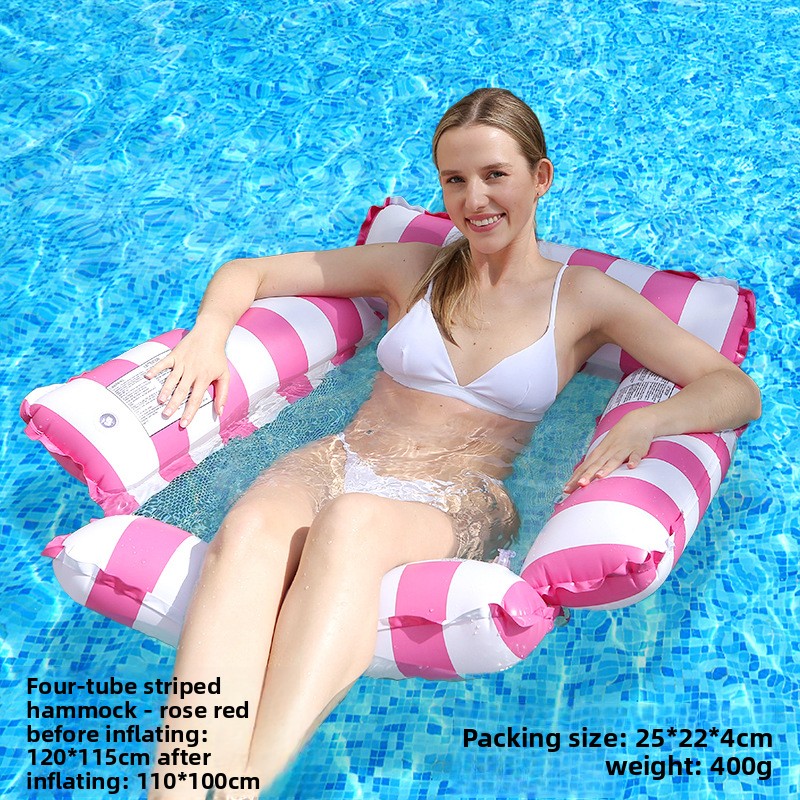 Inflatable Mesh Floating Raft Lounge Bed