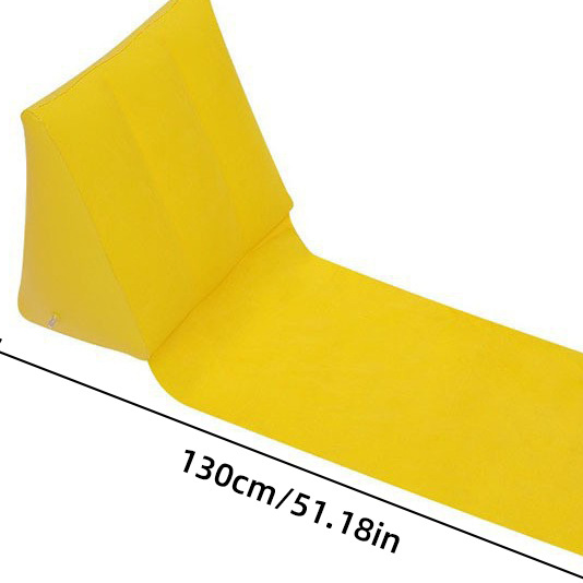 Foldable Inflatable Beach Mat with Pillow and Backrest