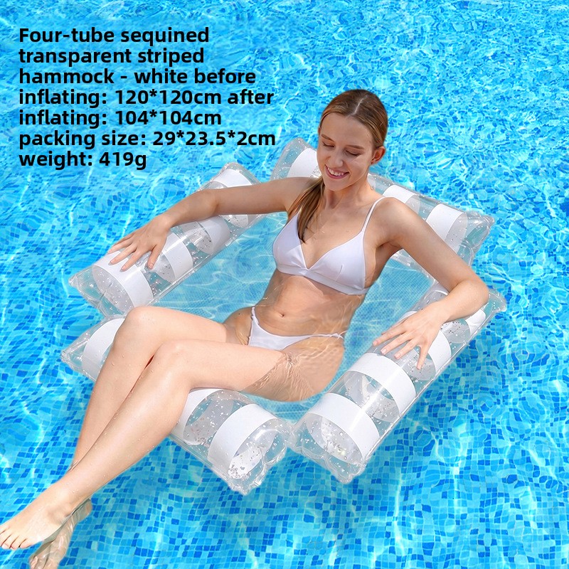 Inflatable Mesh Floating Raft Lounge Bed