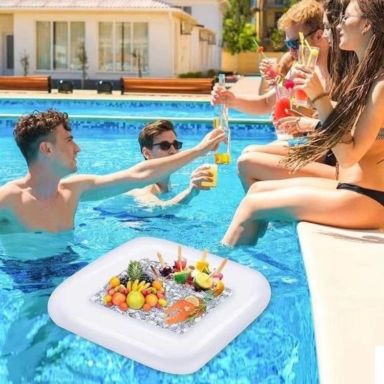 Inflatable Poolside Drink Holder Tray