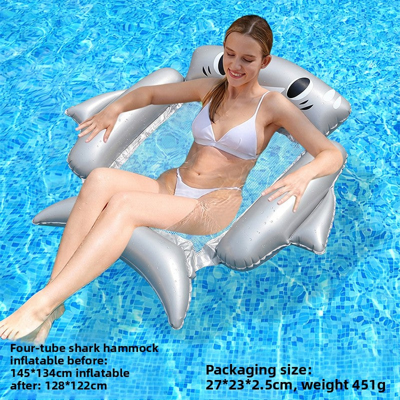 Inflatable Mesh Floating Raft Lounge Bed