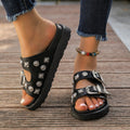 Thick-Soled Rivet Casual Sandals