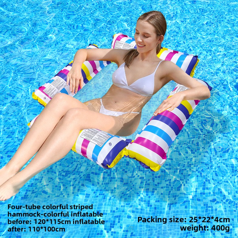 Inflatable Mesh Floating Raft Lounge Bed